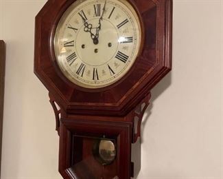 Howard Miller drop octagon regulator clock 25 in tall