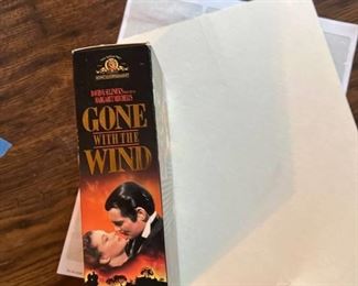 Gone with the wind VHS tape and VCR