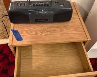 Magnavox Radio and side table 24x21x16