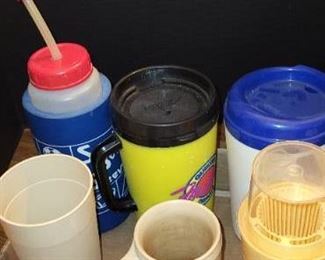 Variety of drinking cups