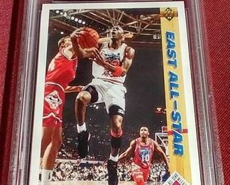 Michael Jordan PSA 9 Graded Chicago Bulls Basketball Card All-Star