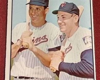 Harmon Killebrew Bob Allison Minnesota Twins Vintage Baseball Card