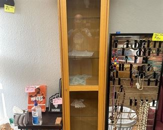 Brown display case $175