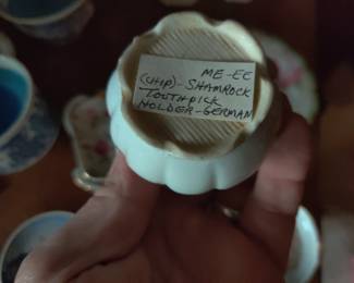 Shamrock toothpick holder