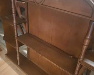 Vintage shelf unit approx 4' x 3'