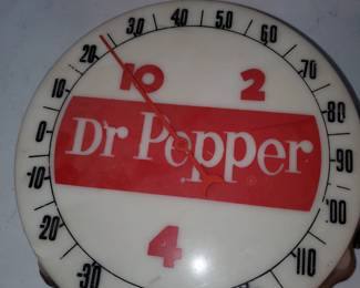Dr Pepper vintage bottle cap thermometer