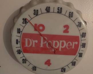 Vintage Dr Pepper temp gage