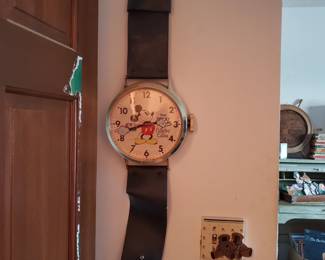 Mickey Mouse watch wall clock
