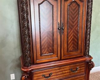 Armoire matched king bed