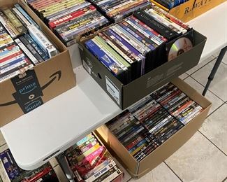 Lots of CD’s, records and VHS