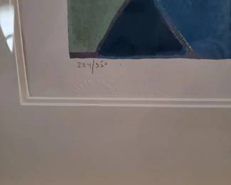 The Tarkay mats are 3 with a 1inch border around the art.