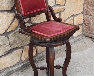 Very unusual Victorian childs piano stool.