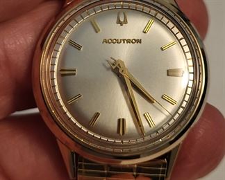 1970 BULOVA ACCUTRON 413 Wristwatch Mint In Box