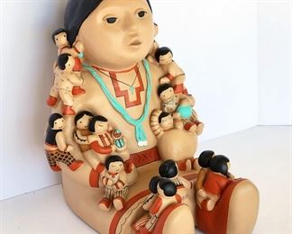 11" Navajo Storyteller Doll Cleo Teissedre 1986