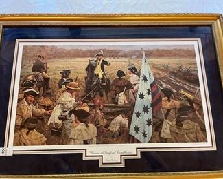 Signed Rick Reeves Revolutionary War print