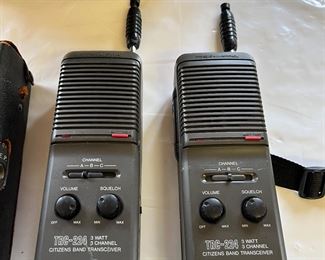 vintage CB radios and walkie talkies