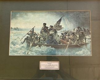 General George Washington crossing the Delaware River art rpint