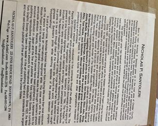 Signed N.P. Santoleri art print