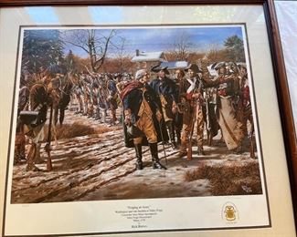 Signed Richard Bollinger Revolutionary War print