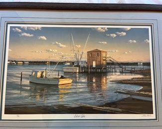 Signed nautical art print