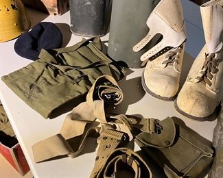 Vintage military field equipment