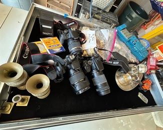 Sterling silver, cameras and antiques