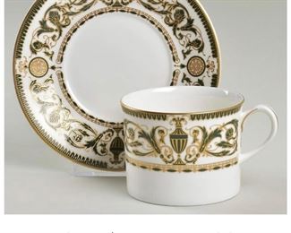 Royal Worcester "Windsor" Pattern,- Service for 8 w/ cream soups