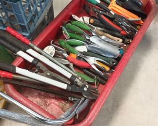 Assortment of Garden Tools, Assortment of Hand Saws