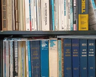 Assortment of  Auto Repair Manuals - Chilton, Motor, Mitchell