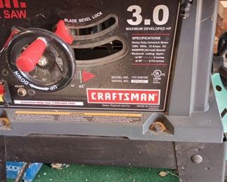 Craftsman Table Saw - Model # 137248100