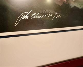 Beach Sunset Watercolor Print by John C. Ebner