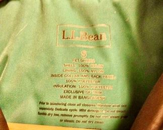 Size Small - LL Bean Green Winter Coat