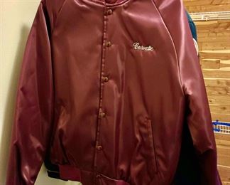 Dark Red Corvette Bomber Jacket