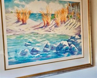 La Play Arenas Lithograph - Signed by Adam