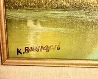 Landscape/Mountain Oil Painting by K.Bowman