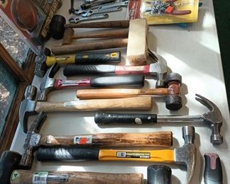 Assortment of Hand Tools, Hammers, Wrenches