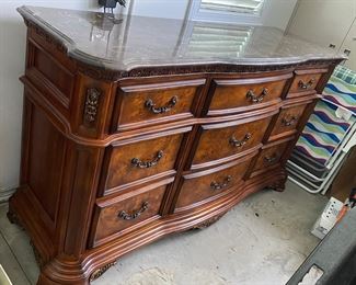 Marble top dresser