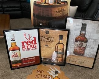 Bourbon/whiskey decor