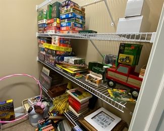 Puzzles, craft supplies