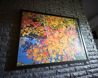 Colorful hanging art