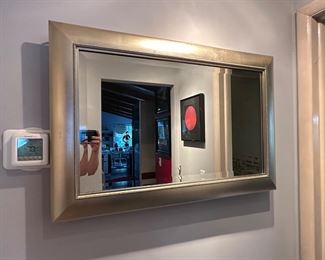 beautiful "silver" framed mirror