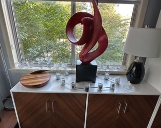 Large red sculpture - sold "as is"