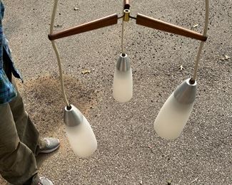 Mid century modern hanging light fixture 
