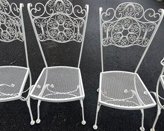6 Vintage RARE wrought iron chairs $1500 or b/o