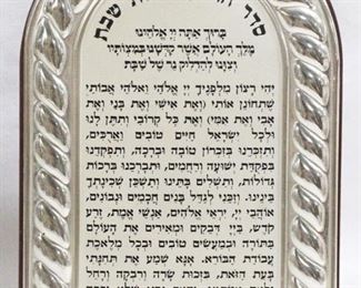 3 - .925 Sterling on Wood Plaque 4.5" x 6"
