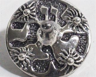 4 - .925 Sterling Dreidel 2" round
