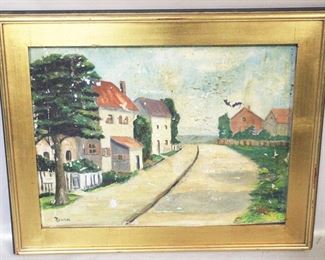 59 - Oil on Canvas (Signed) (As is/Has Paint Loss) 29.5" x 24"
