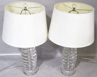 67 - Pair of Lamps - 25" tall

