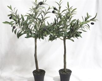 69 - Pair of Faux Plants - 26" tall
