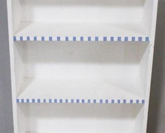 88 - Painted Bookshelf 24.5" x 9" x 38"
